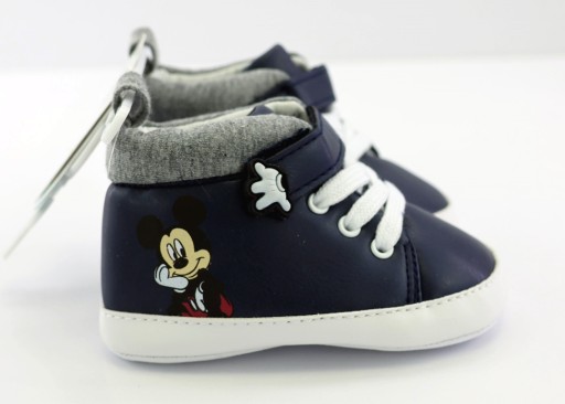 Buciki niemowlęce niechodki Trampki rzepy Disney Myszka Mickey 6-9 m r. 18