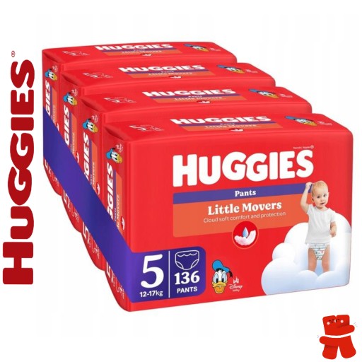Pieluchomajtki Huggies Extra Care Rozmiar 5 136 szt.