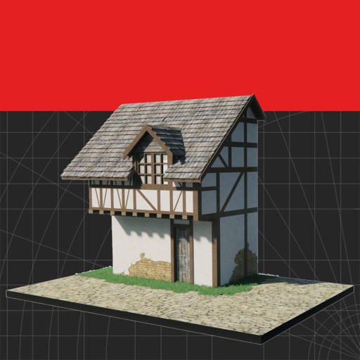 1:72 Ruiny Model domu Scena architektury ruin