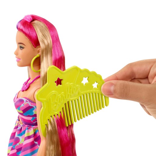 Barbie Lalka Totally hair Odlotowe fryzury Kwiatki HCM89