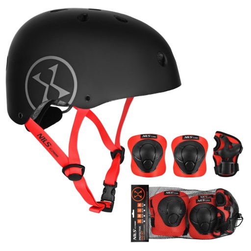 Zestawy ochraniaczy i kask Nils Extreme MTW001-2 i H210 S