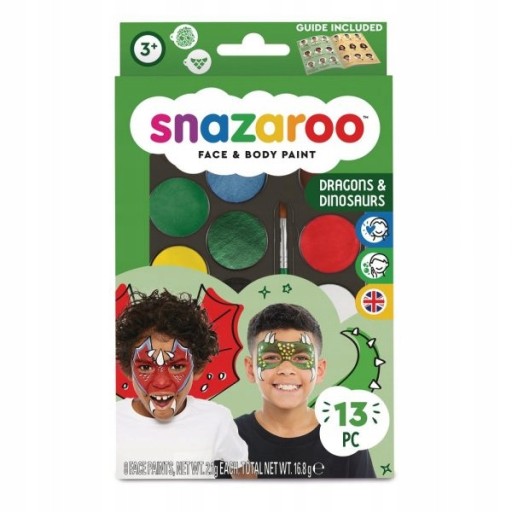 Farby do twarzy Snazaroo 8 szt. x 2 ml