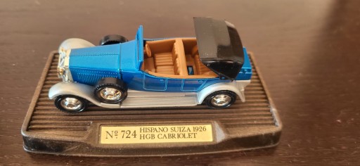 Zdjęcie oferty: Cabriolet Hispano Suiza 1926 Guisvall 1926 Super Stan Niebieski