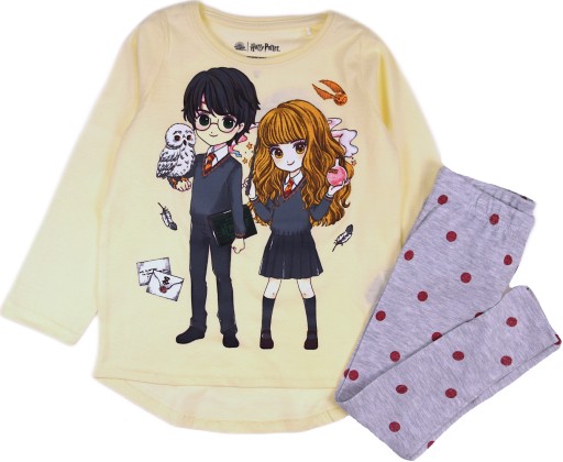 PIŻAMKA DZIEWCZĘCA NA DŁUGI RĘKAW PIŻAMA HARRY POTTER HERMIONA 110 P94