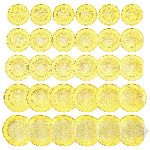 100 SZTUK ZŁOTYCH MONET PIRACKICH DLA DZIECI NA PRZYJĘCIE - PLASTIKOWE SKARBY UPOMINKI