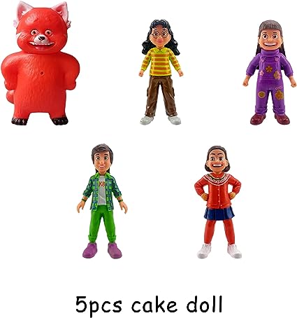 Topper na Tort Dekoracja Figurki Turning Red 5x