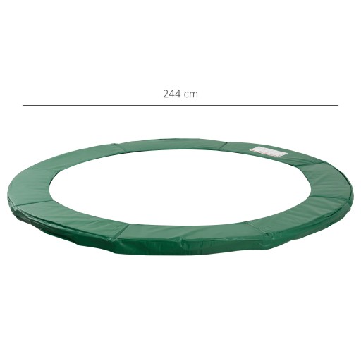 HOMCOM OSŁONA SPRĘŻYN DO TRAMPOLINY Ø 244 cm zielona