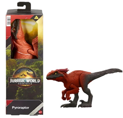 DINOZAUR Pyroraptor Jurassic World Rebirth FIGURKA 30cm Wiek od 4+ Lata