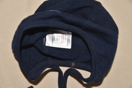 POLARN O PYRET CZAPKA 100% MERINO WOOL 4-9M 44-46