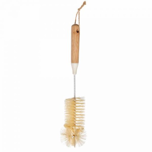 1L GRUBA SZCZOTKA NATURALNA Z WŁOSA MYCIA PROBÓWEK BUTELKI DŁUGA 7cm / 31cm