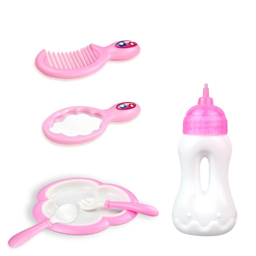 BABY PUPPE Zestaw Akcesoriów Do Karmienia I Pielęgnacji Dla Lalek 43 cm