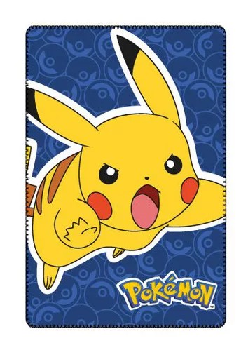Kocyk Pokémon 100 x 150cm niebieski Pokémon dziecięcy