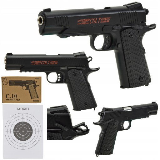 PISTOLET NA KULKI KARABIN REPLIKA METALOWY ASG AIRSOFT