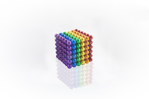 DUŻE KULKI MAGNETYCZNE 216 DZIECI 5MM ANTYSTRESOWE GRA KOLOROWE PREZENT XXL