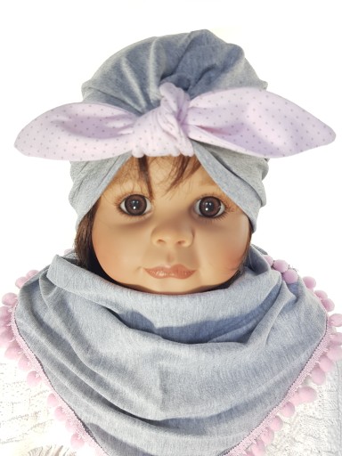Kamis czapka turban dziecięca 46-52 cm