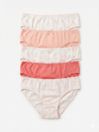 OVS Majtki figi dziewczęce zwierzątka 5-pack r 98/104