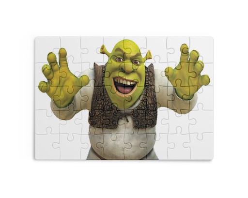 PUZZLE 30/70/96/110 ELEMENTÓW SUBLIMACJA + EKO PUDEŁKO SHREK