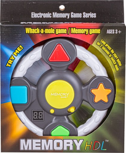 GRA PAMIĘCIOWA ELEKTRONICZNA MEMORY GAME - KSZTAŁTY - DLA DZIECI 3+