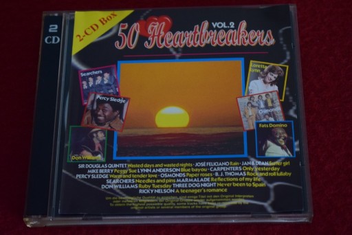 Zdjęcie oferty: 50 Heartbreakers Vol. 2 na dwóch płytach CD - 1999