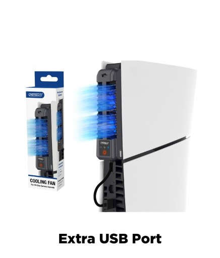 Zdjęcie oferty: WENTYLATOR CHŁODZĄCY + USB DO PLAYSTATION 5 SLIM 2023 PS5 Slim