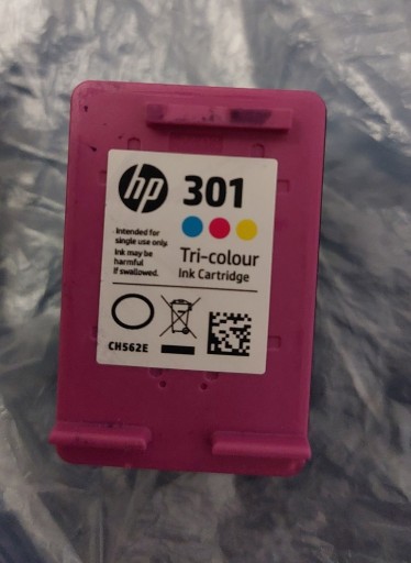 Zdjęcie oferty: Pusty cartridge Oryginalny Tusz Hp 301 kolor