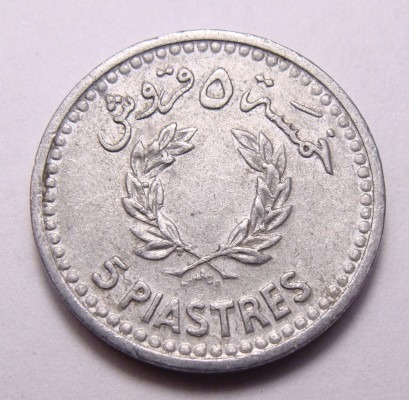 Zdjęcie oferty: Liban 5 piastres 1954