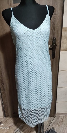 Zdjęcie oferty: Błękitna koronkowa sukienka S/M nowa z metką