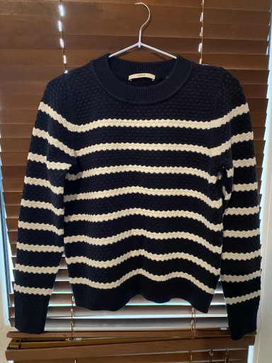 Zdjęcie oferty: Esprit granatowy sweter damski w pasy paski r.XS