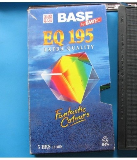 Zdjęcie oferty: Kaseta VHS BASF / EMTEC E-195 EQ