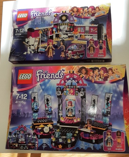 Zdjęcie oferty: Lego Friends 41105 i 41104 Scena Gwiazdy POP