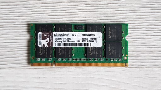 Zdjęcie oferty: Pamięć RAM Kingston KVR KVRR667D2S5/2G DDR2