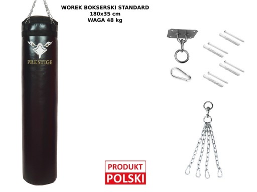 Zdjęcie oferty: Zestaw Worek Bokserski 180x35 + Mocowanie +Łańcuch