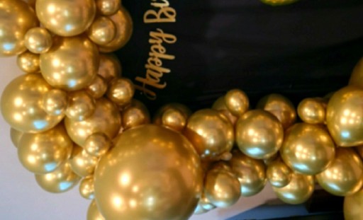 Zdjęcie oferty: Balony złote, girlanda 100sztuk, taśma