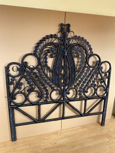 Zdjęcie oferty: Zagłówek rattan peacock Pawi 140 cm - czarny