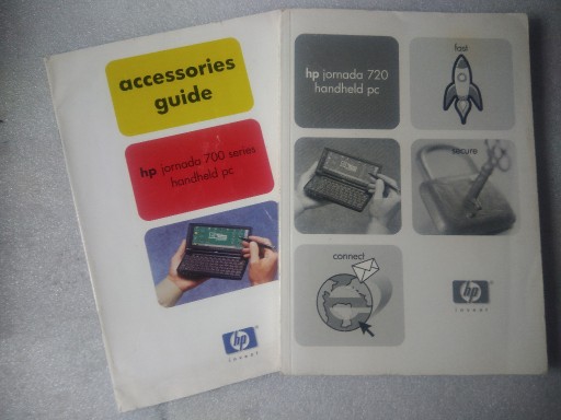 Zdjęcie oferty: HP jornada 720 - user's guide i accessories guide