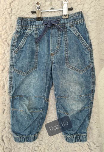 Zdjęcie oferty: Spodnie jeansowe roz 80 cm