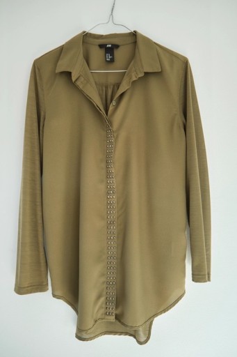 Zdjęcie oferty: Koszula H&M oliwkowy, khaki, 34 / XS