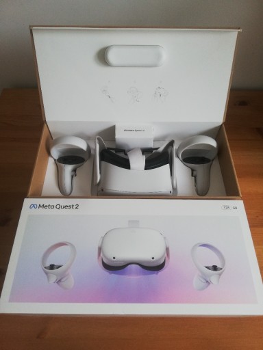 Zdjęcie oferty: JAK NOWE Meta Oculus Quest 2 128GB GOGLE VR+KABEL