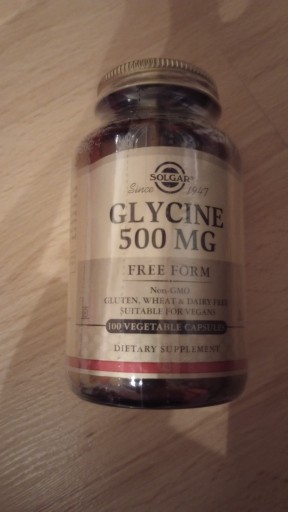 Zdjęcie oferty: Glicyna 500 mg 100 kapsułek 