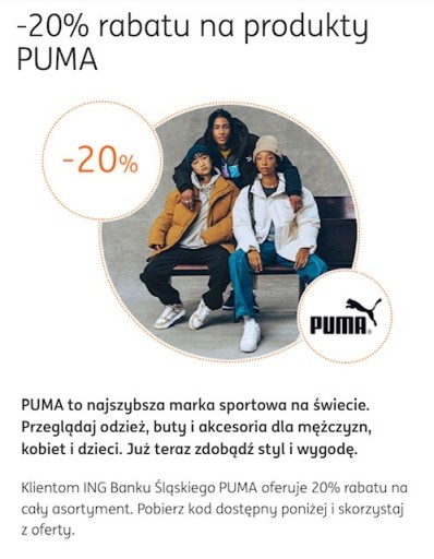 Zdjęcie oferty: zdjęcie pieska + rabat zniżka -20% puma