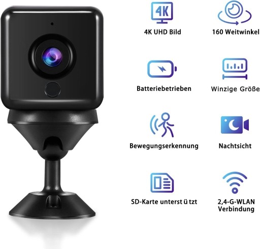 Zdjęcie oferty: 4K mini kamera do monitoringu wewnątrz, Wi-Fi. A18