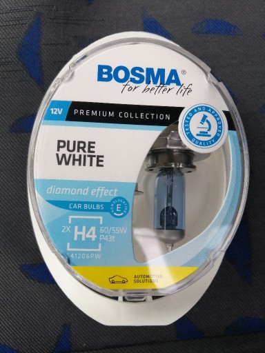 Zdjęcie oferty:  Żarówki H4 Bosma Pure White