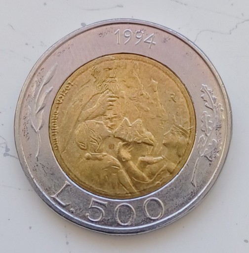 Zdjęcie oferty: San Marino - 500 lira - 1994r. 