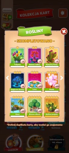 Zdjęcie oferty: Set rośliny - coin master