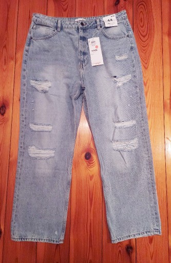 Zdjęcie oferty: SINSAY jeasny wysoka talia przetarcia mom jeans