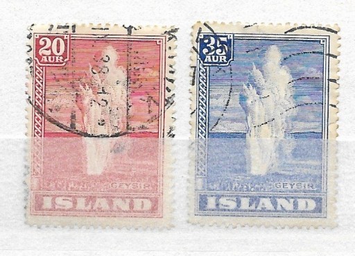 Zdjęcie oferty: Islandia, Mi: IS 194-195, 1938 rok