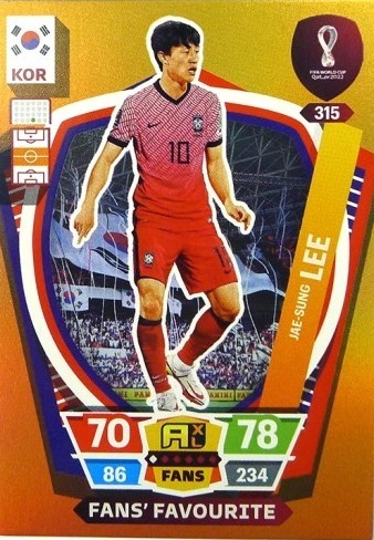 Zdjęcie oferty: WORLD CUP QATAR 2022 LEE FANS FAVOURITE 315