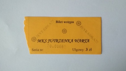 Zdjęcie oferty: Bilet MKS Jutrzenka Warta