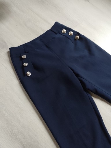Zdjęcie oferty: Spodnie garniturowe granatowe damskie M 
