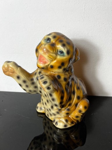 Zdjęcie oferty: Gipsowa figurka tygryska vintage prl